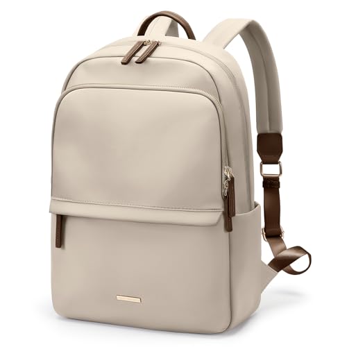 Golf Supags Laptop Backpack for Women Slim Computer Bag Work Travel College Backpack Purse Fits 14 Inch Notebook (apricot)
