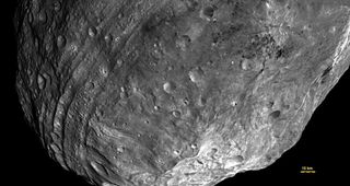 Close-up of the asteroid Vesta, as seen by NASA's Dawn mission. Vesta may be partly composed of water ice.