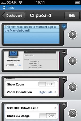Share data with your iphone: pastebot