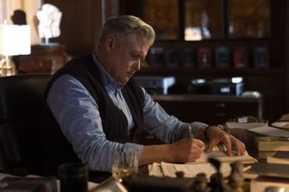 Conleth Hill. as best-selling crime author Alan Conway.