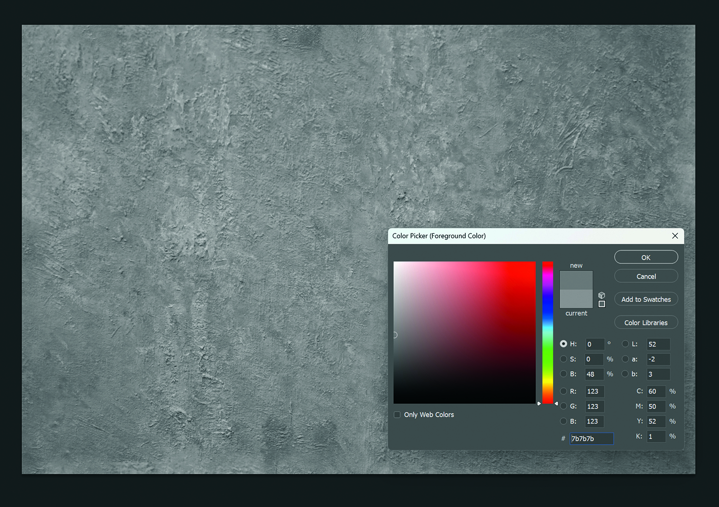 Colour picker tool in Photoshop