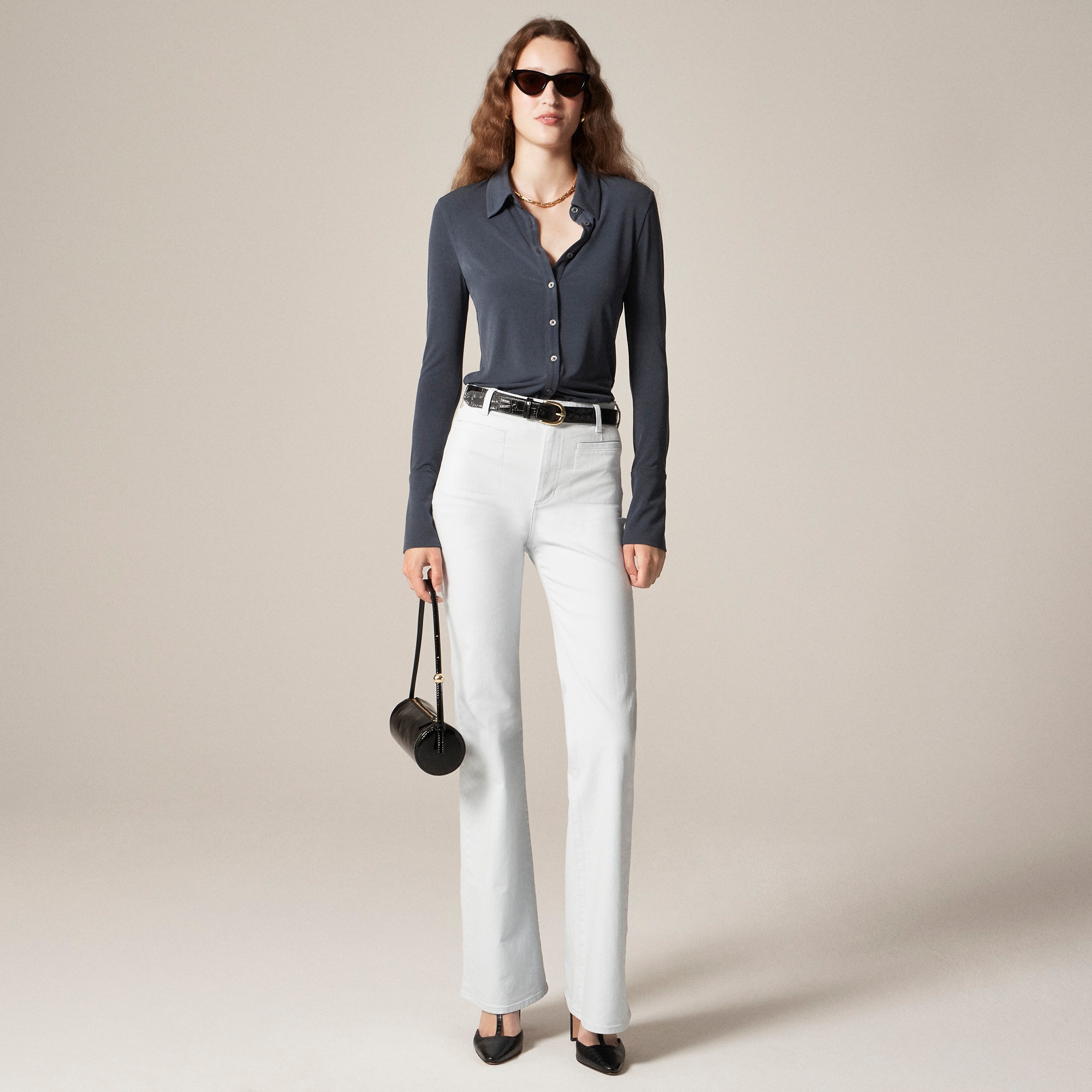 Vintage Flare Pant in Washed Twill