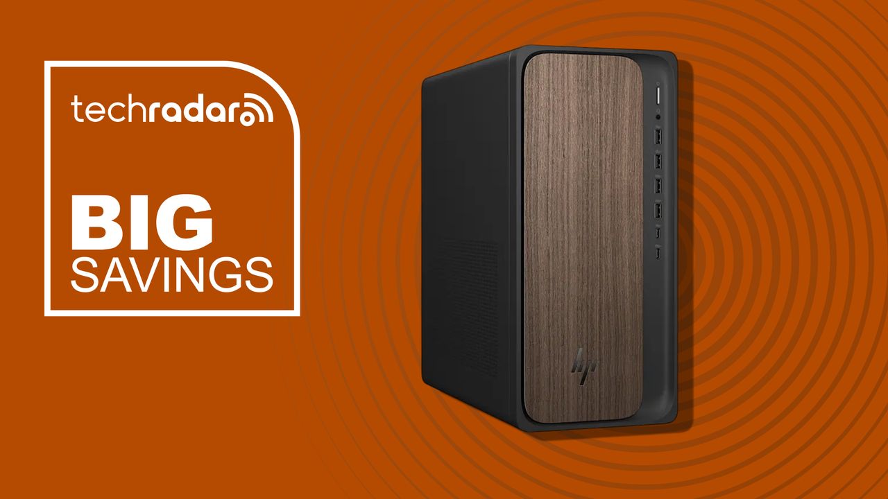 HP OmniDesk Desktop blends woodgrain style with Core Ultra 7 performance for business use, and it's $770 off right now