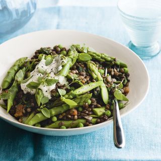 Lentil "Risotto" with Asparagus