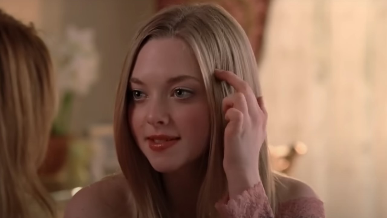 Amanda Seyfried as Karen in Mean Girls.