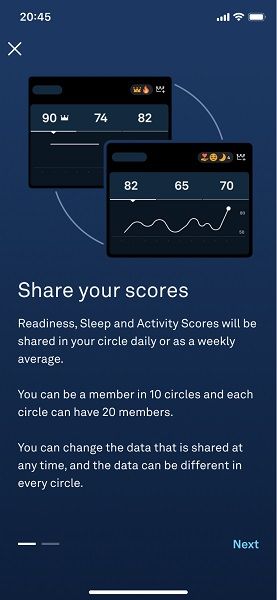 Oura Circles feature