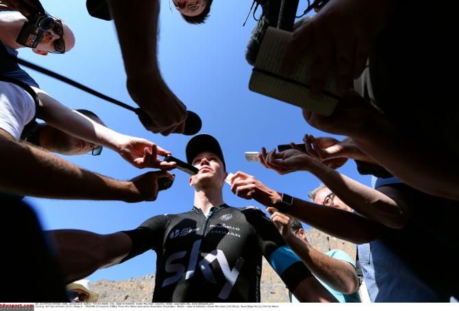 Where Chris Froome goes the media follow