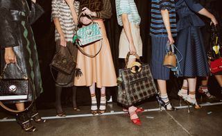 Fendi fashion heels and handbags