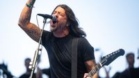 Musician Dave Grohl, founding member of Nirvana and The Foo Fighters, performs onstage as a special guest with the Los Angeles Philharmonic during Coachella 2025