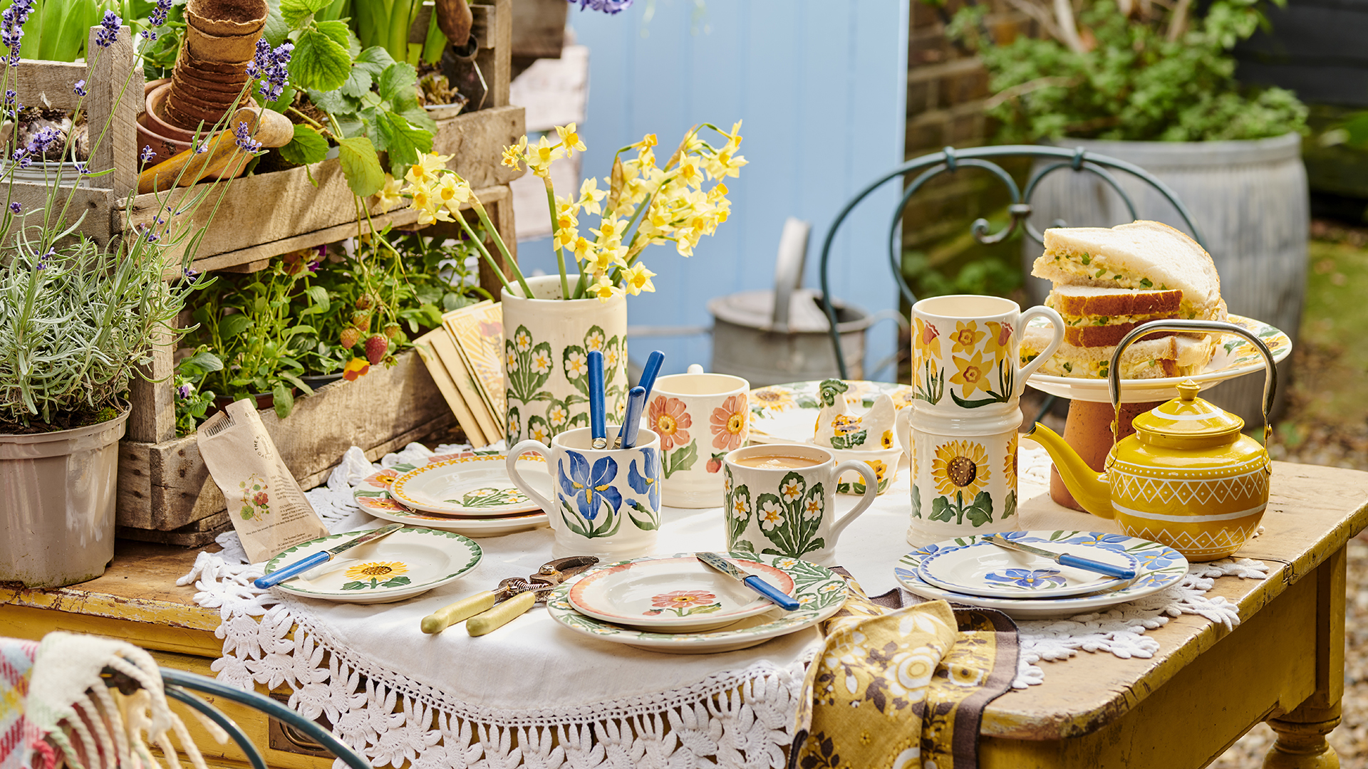 Floral mugs
