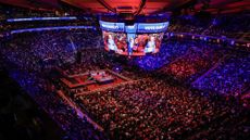 Donald Trump speaks at the campaign rally at Madison Square Garden