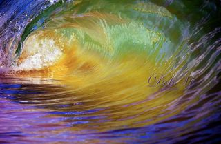 Purple Dive wave art