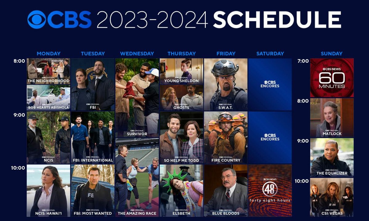 CBS releases 2023 fall TV schedule, but there's a catch What to Watch