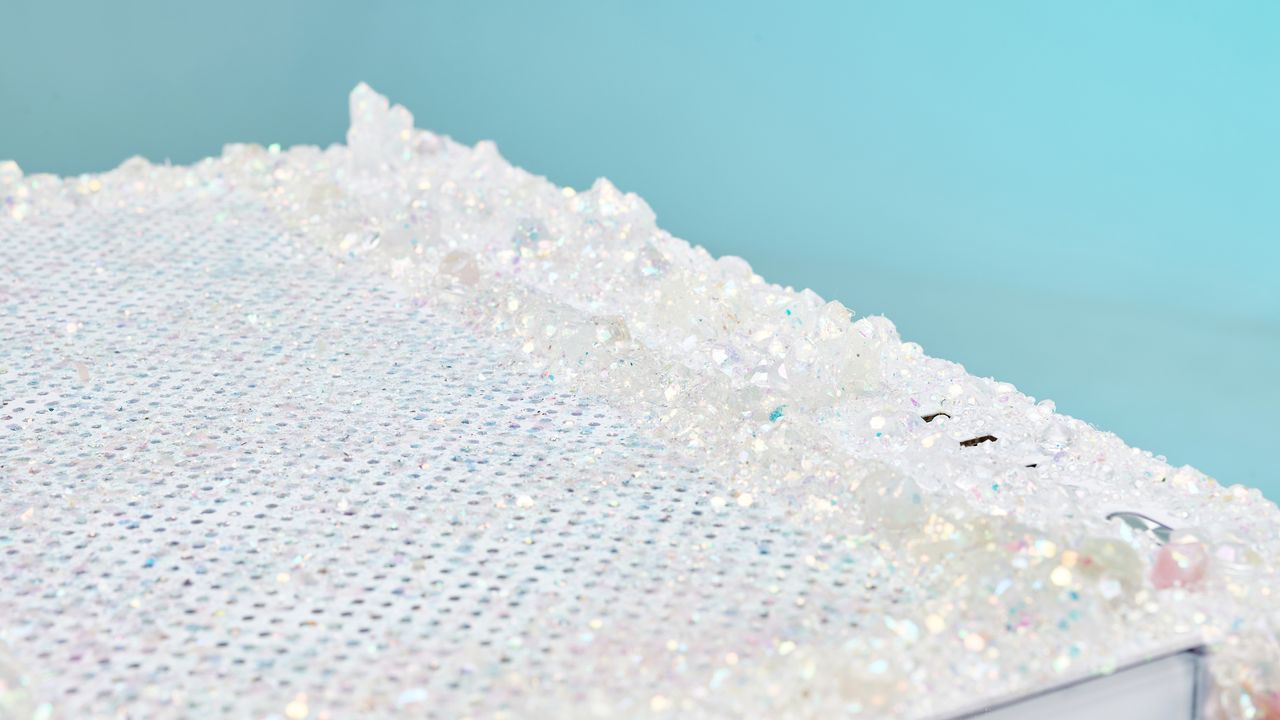 Detailed shot of the crystal PC from the top