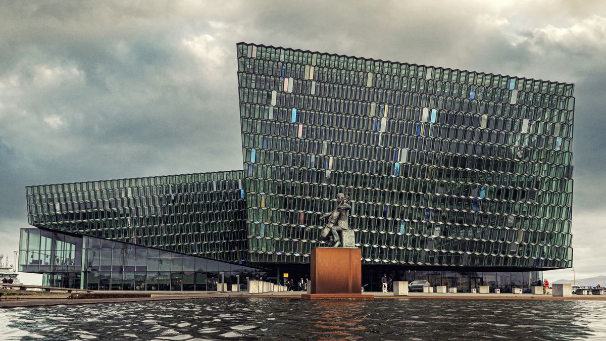 The Harpa concert hall and conference centre in Reykjavik