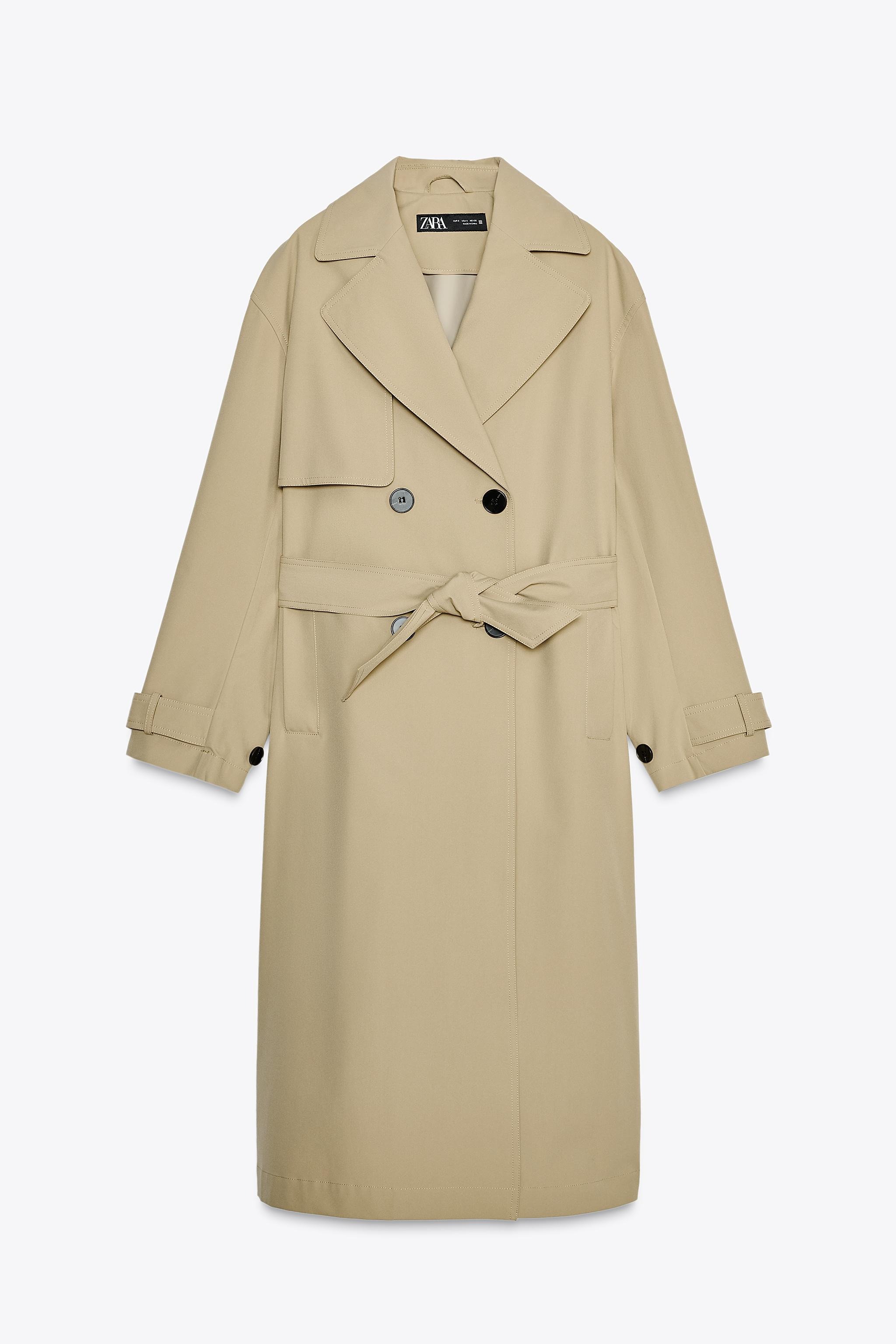 Water Repellent Belted Trench Coat
