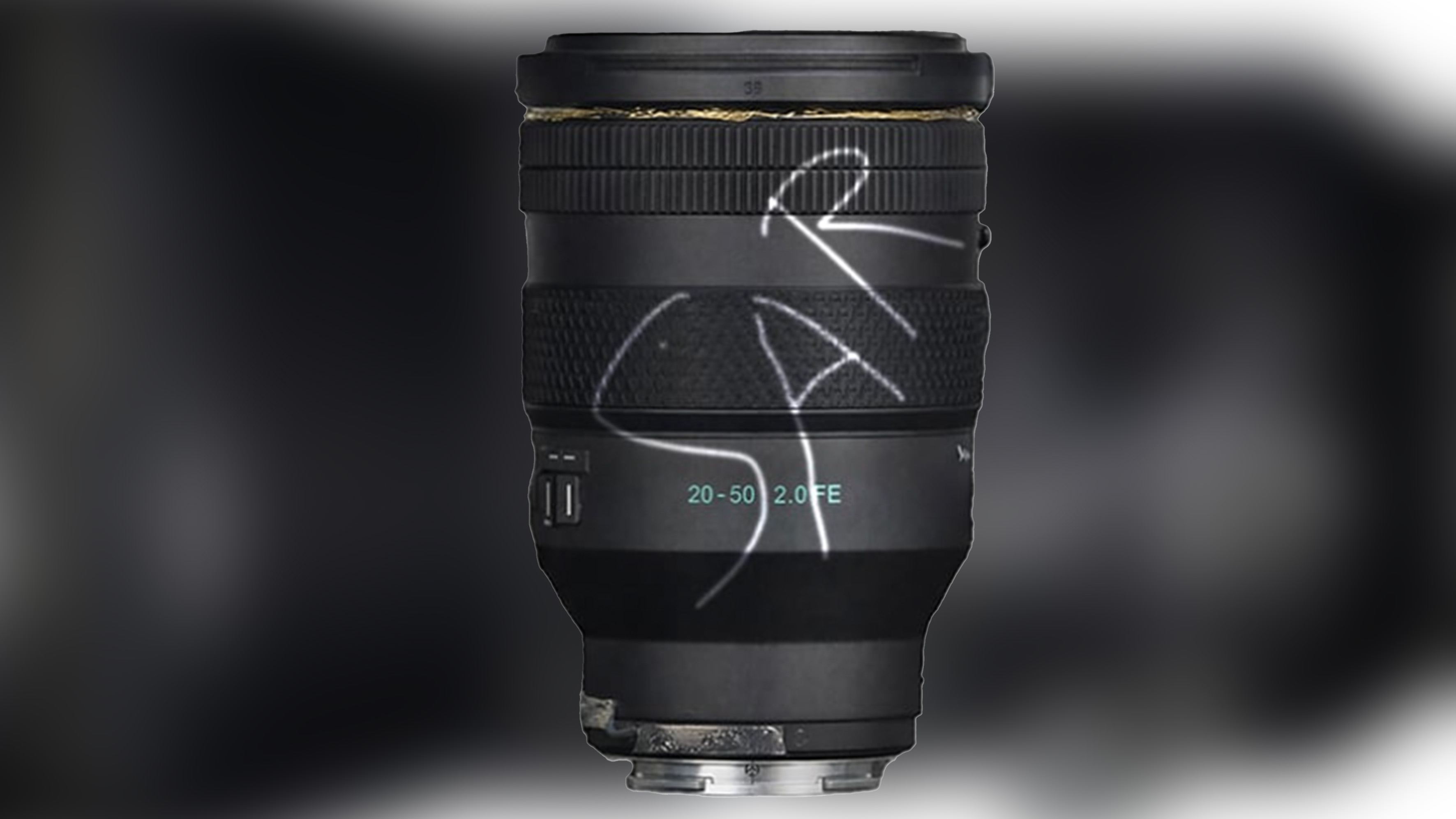 A black camera lens.