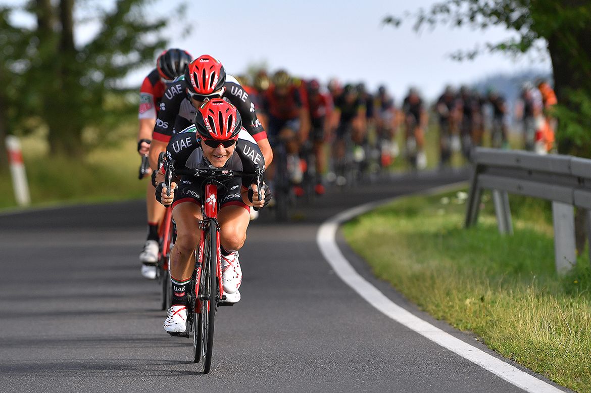 UAE-Emirates on the front.