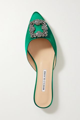 Hangisi Embellished Satin Slippers