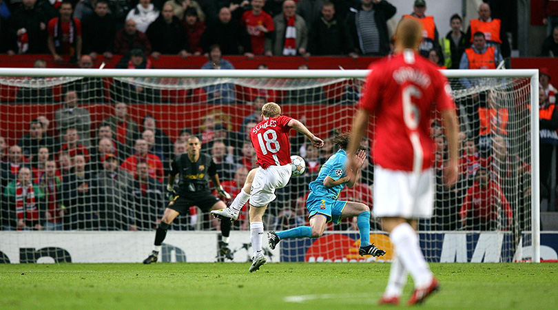 The Greatest Goal I Ever Saw… Paul Scholes Vs Barcelona, 2008 | FourFourTwo