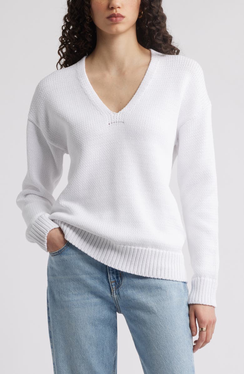 Chunky Cotton Blend Sweater