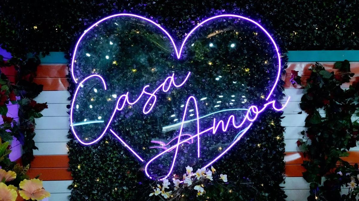 Casa Amor sign on Love Island USA season 4