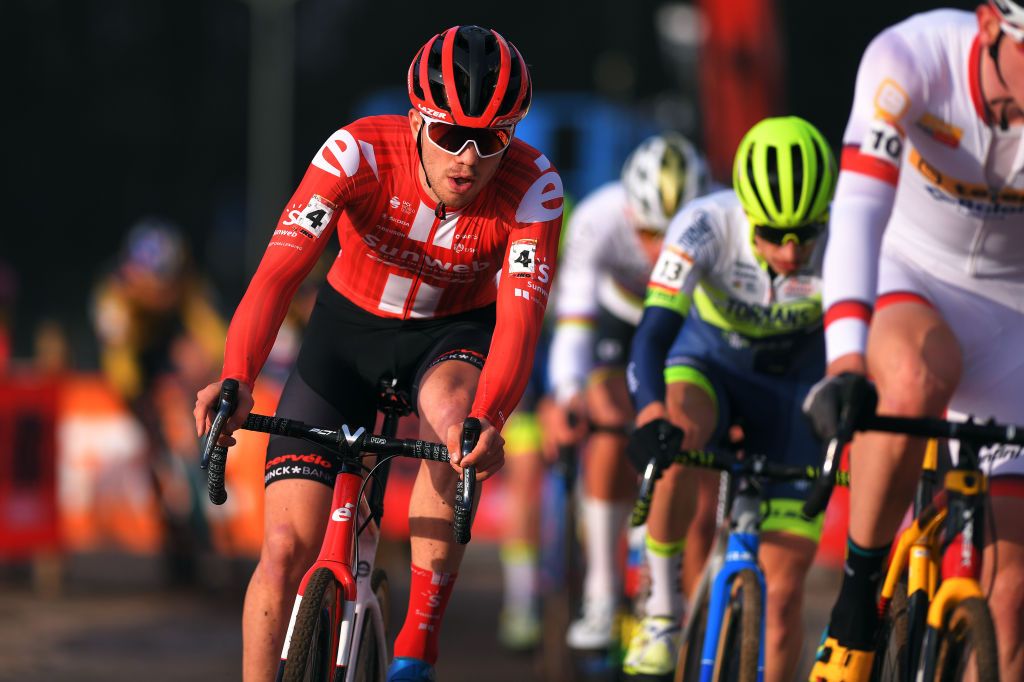 HOOGERHEIDE NETHERLANDS JANUARY 26 Joris Nieuwenhuis of The Netherlands and Team Sunweb during the 31st WC GP Adrie Van der Poel Hoogerheide 2020 Men Elite UCICX TelenetUCICXWC on January 26 2020 in Hoogerheide Netherlands Photo by Luc ClaessenGetty Images