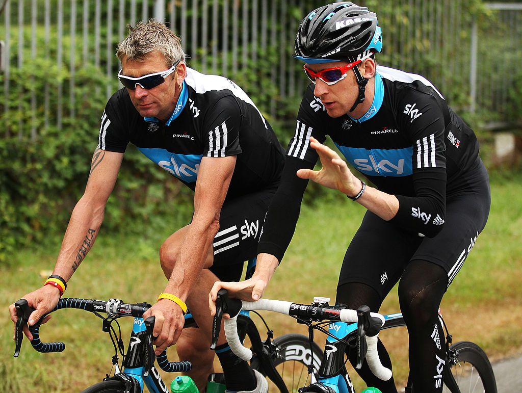 Sean Yates and Bradley Wiggins