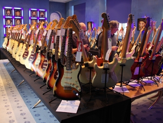 The guitar room