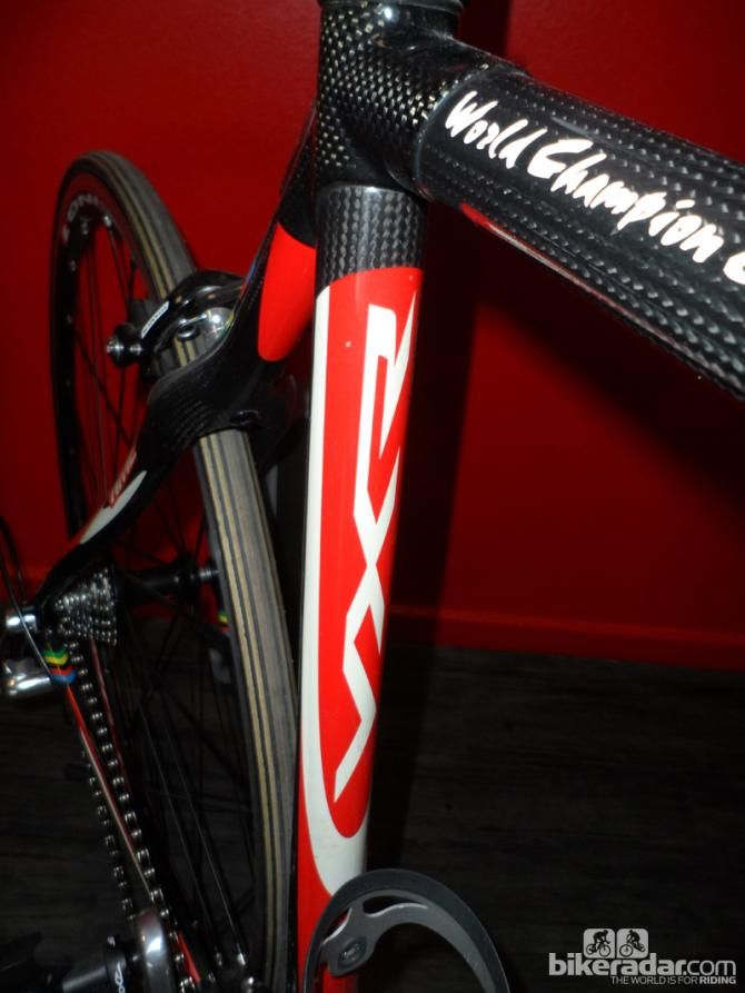 World champs memorabilia in the form of Tom Boonen's 2005 Time