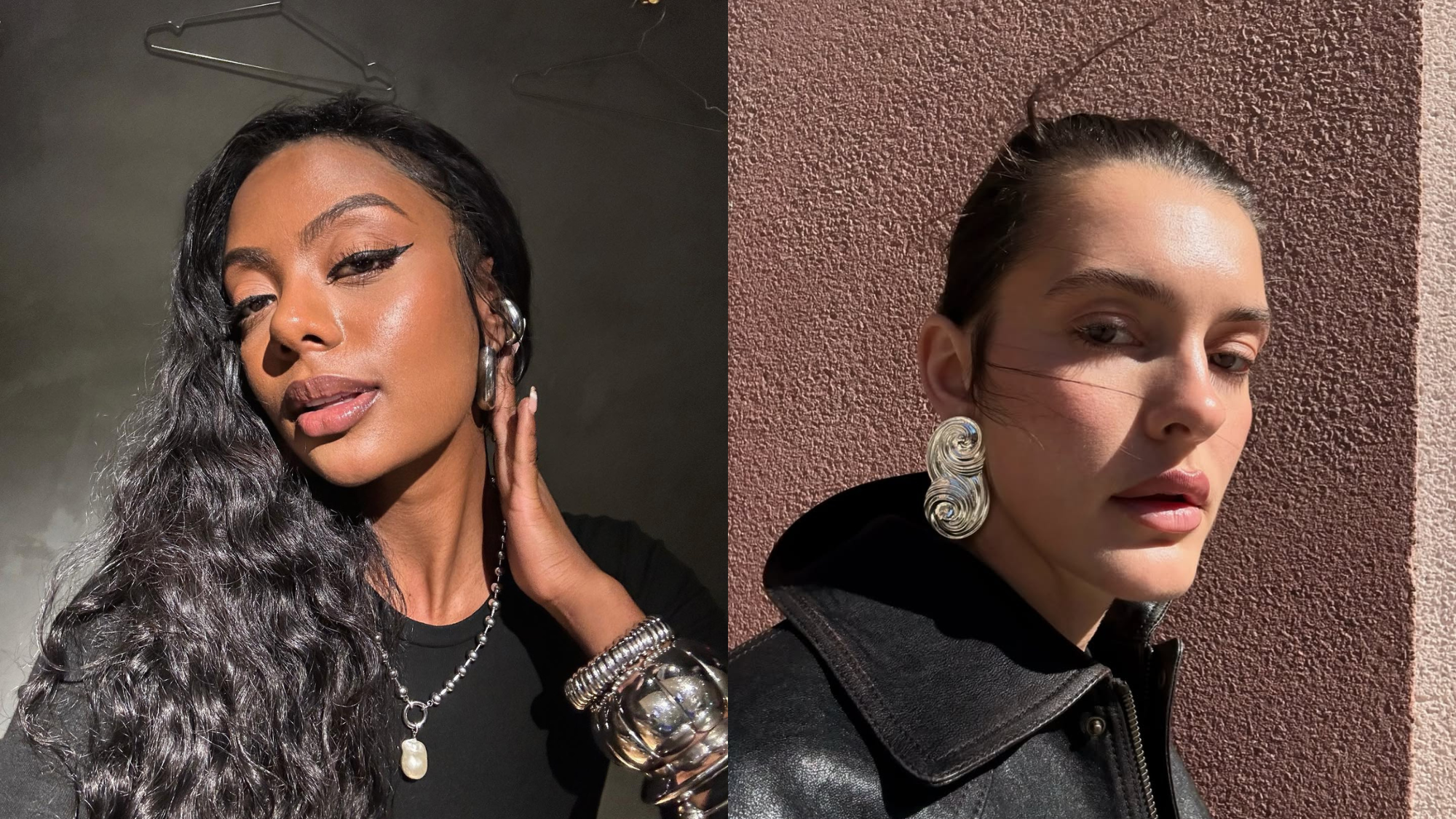 two girls with glowy skin