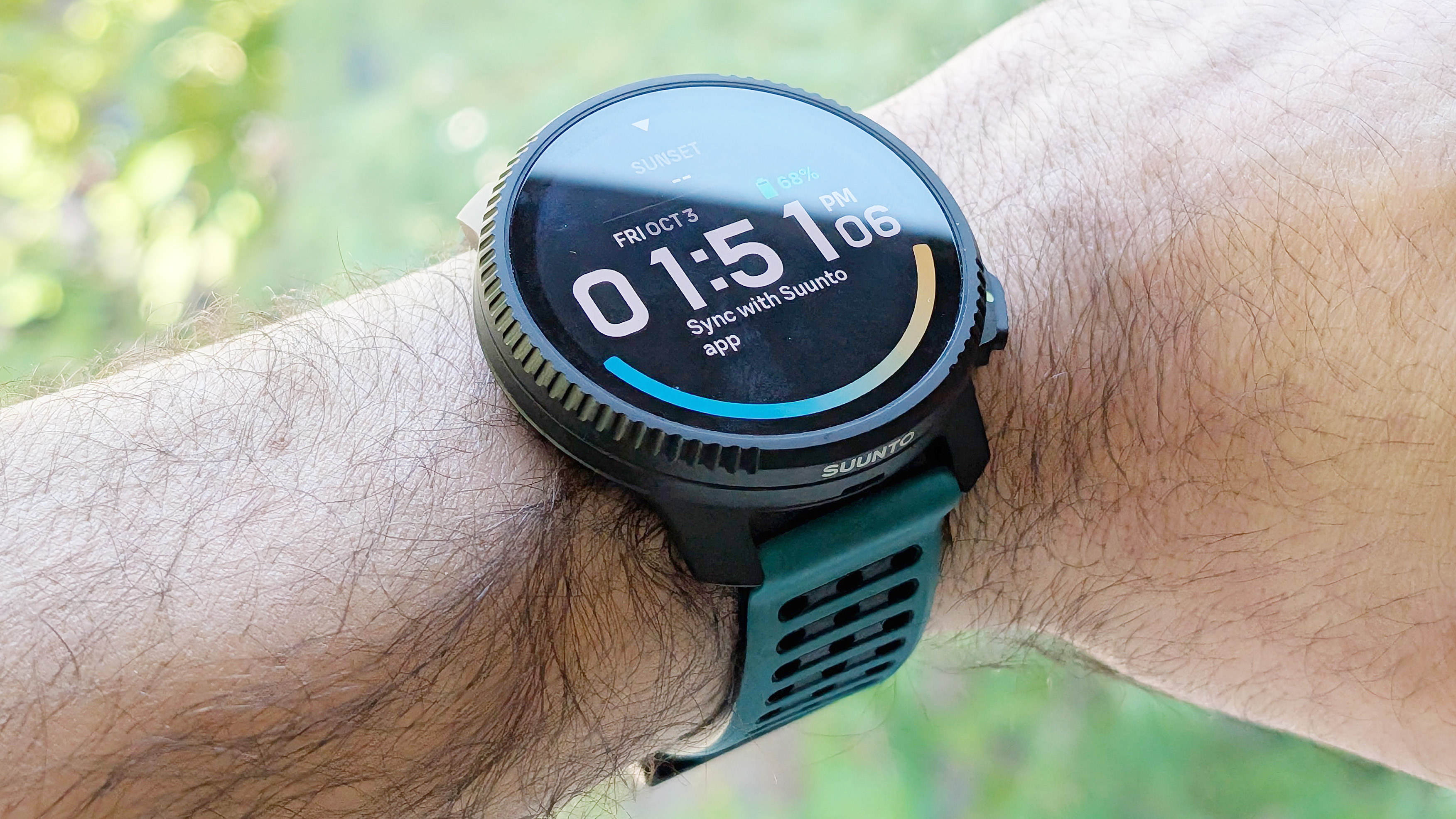 Close-up of the rugged Suunto Vertical 2 smartwatch