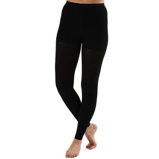 Made in Usa - Womens Compression Leggings 15-20mmhg for Swelling - Black, Small