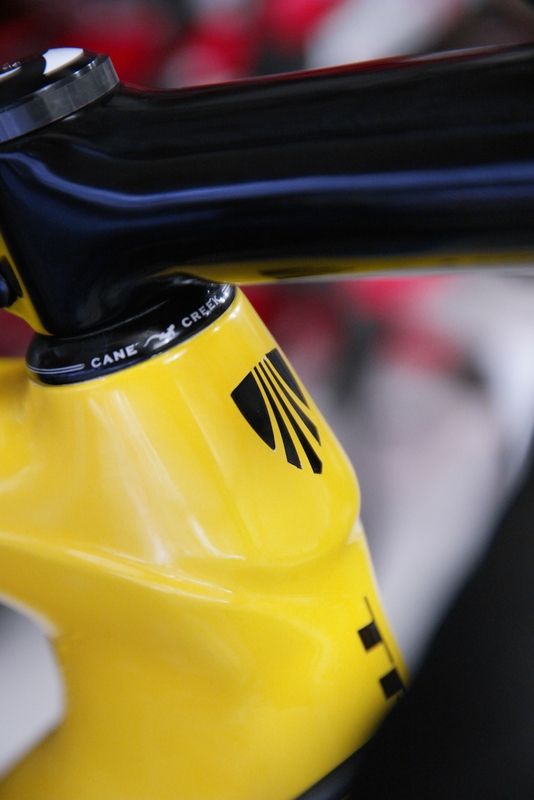 A crane creek headset for Fabian Cancellara