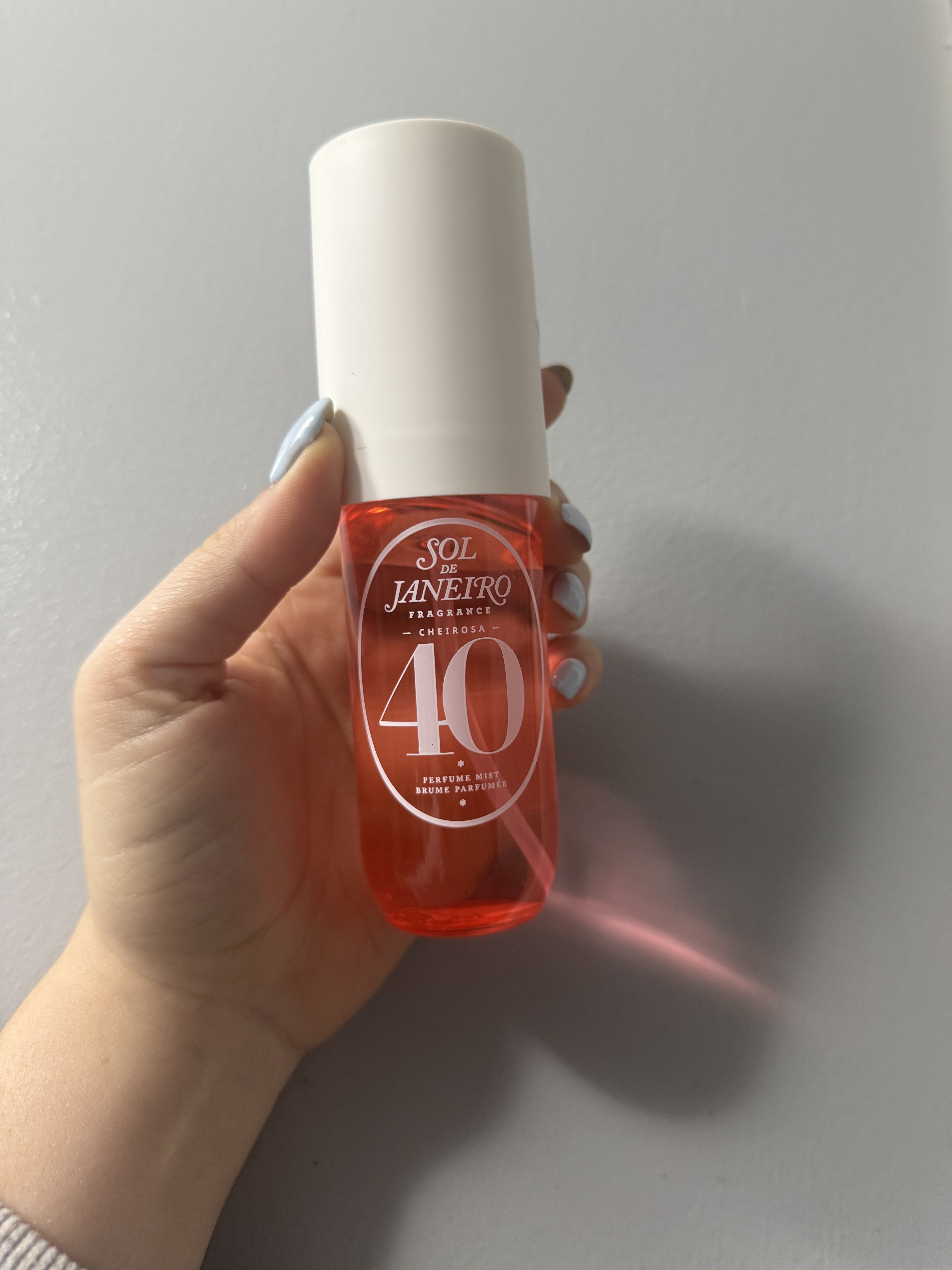 Brooke Knappenberger tests Sol De Janeiro Cheirosa '40 Hair & Body Fragrance Mist