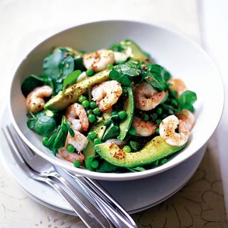 Prawn and Avocado Salad with Lemon Dressing