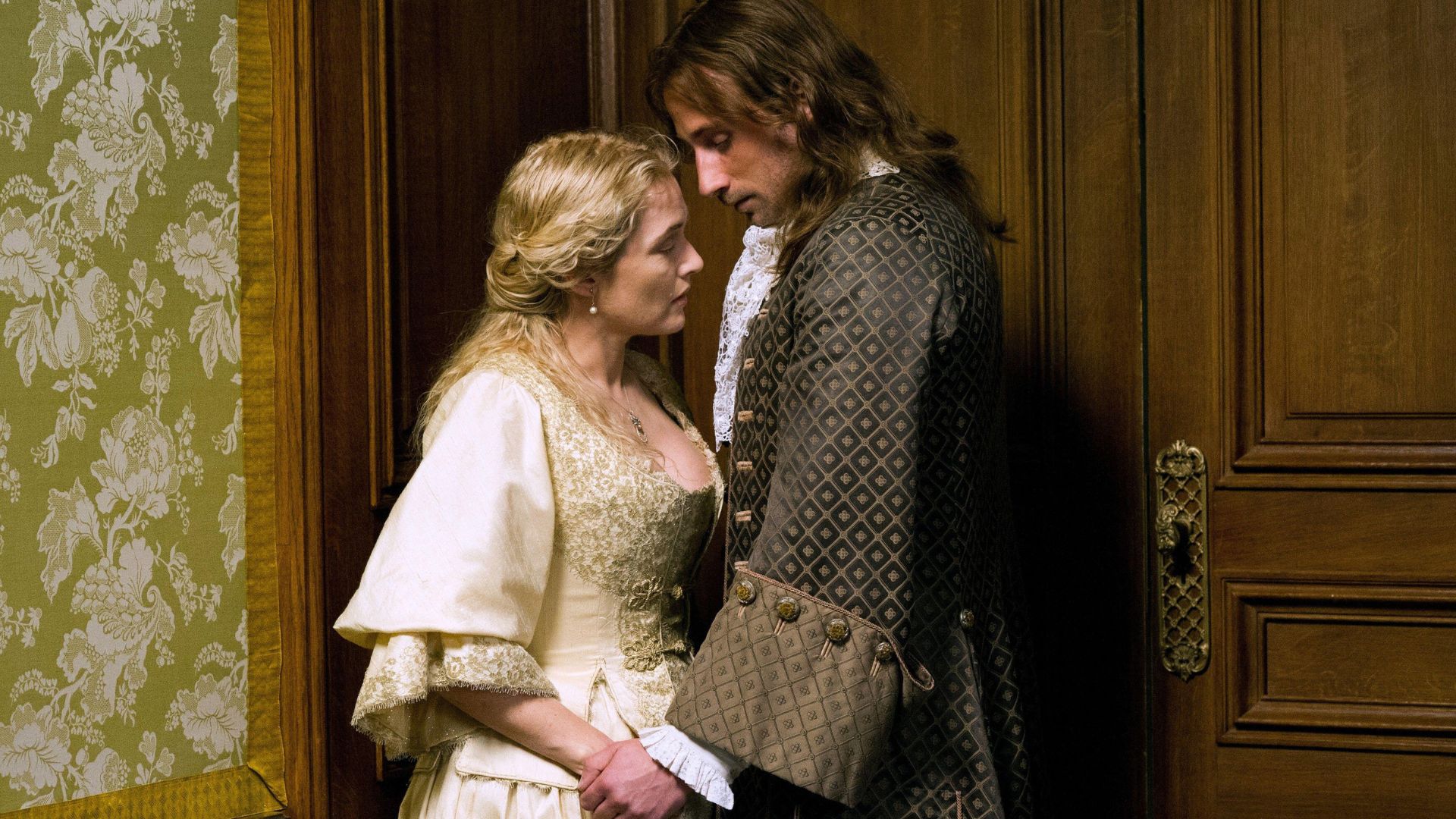 Kate Winslet and her co-star in A Little Chaos