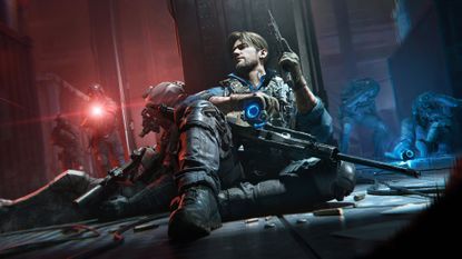 The new Delta Force operator Morse sat on the ground