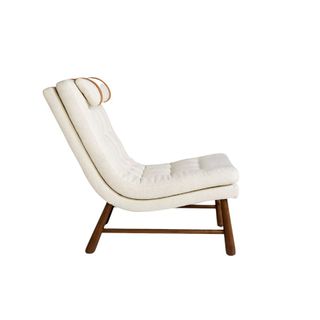 white accent lounge chair