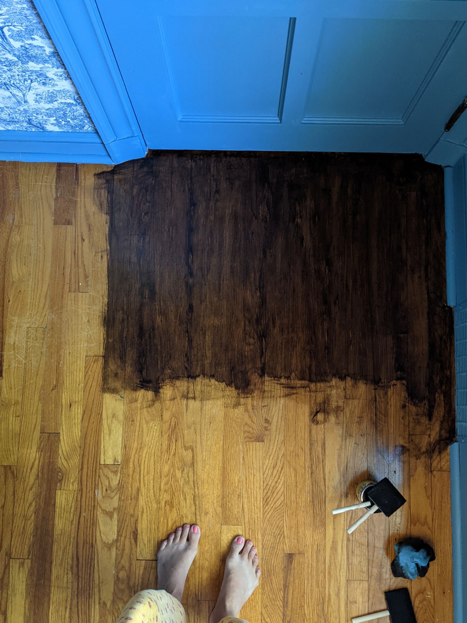 How to refresh wood floors using gel stain Real Homes