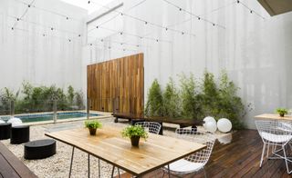 Lemon Apartments — Buenos Aires, Argentina dining area with swimming pool