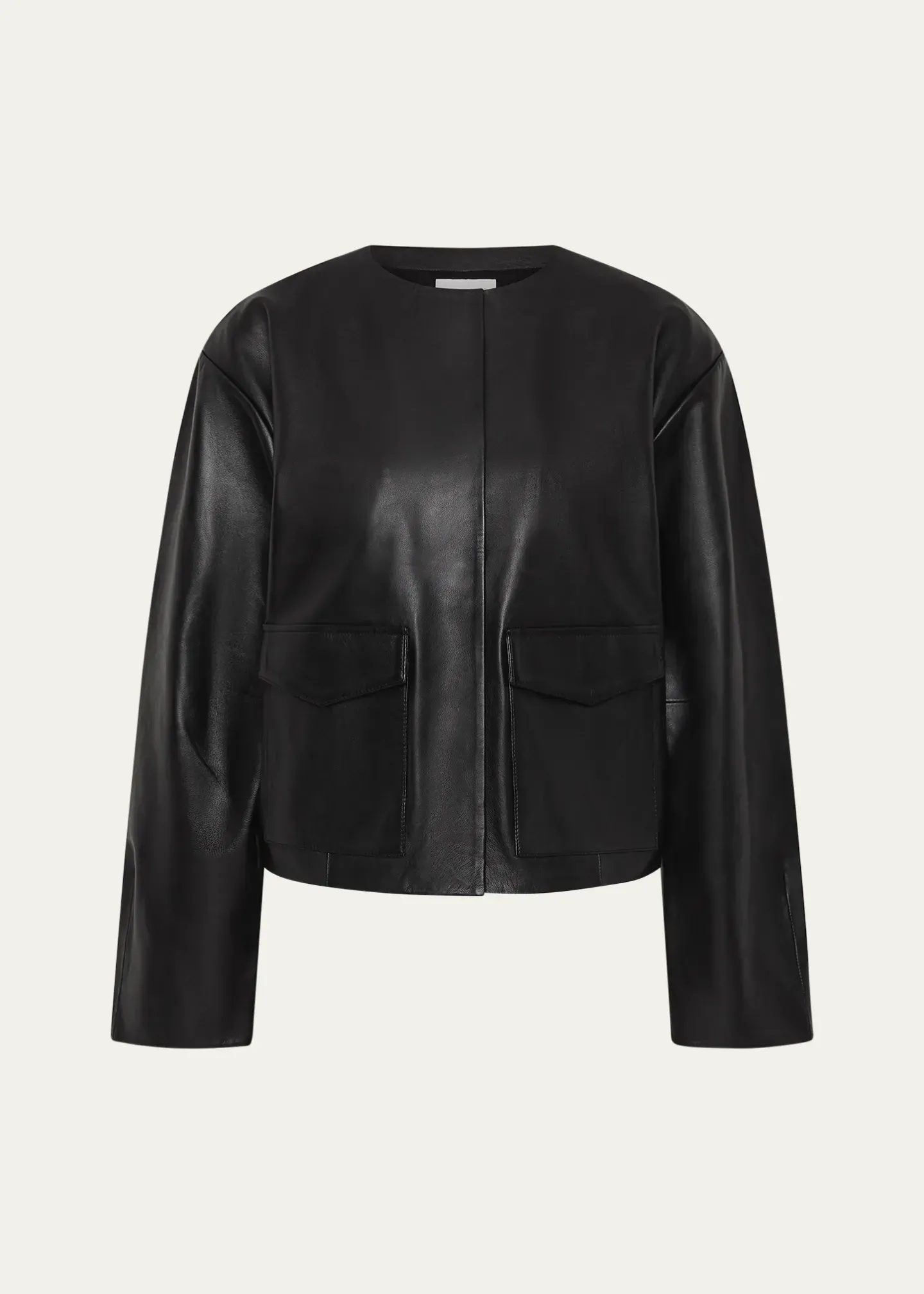 St Agni, Cocoon Leather Bomber Jacket