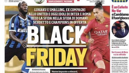 Corriere dello Sport ‘Black Friday’ headline