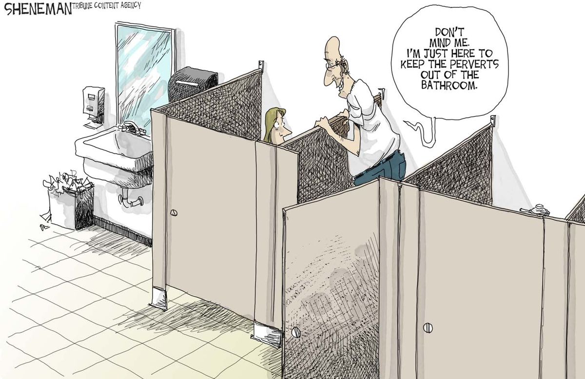 Editorial Cartoon U.S. Trans Bathrooms | The Week