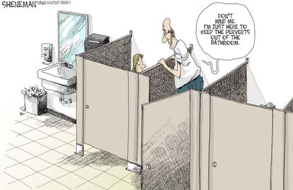Editorial Cartoon U.S. Trans Bathrooms