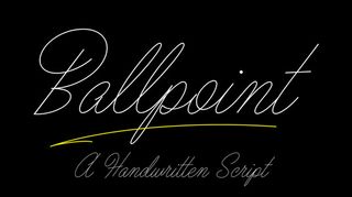 Ballpoint font
