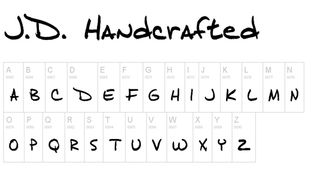 Best free handwriting fonts: J.D Handcrafted