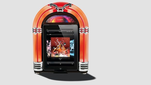 April 2012: Ion jukebox iPad speaker