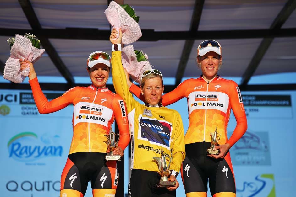 Trixi Worrack, Romy Casper and Ellen van Dijk