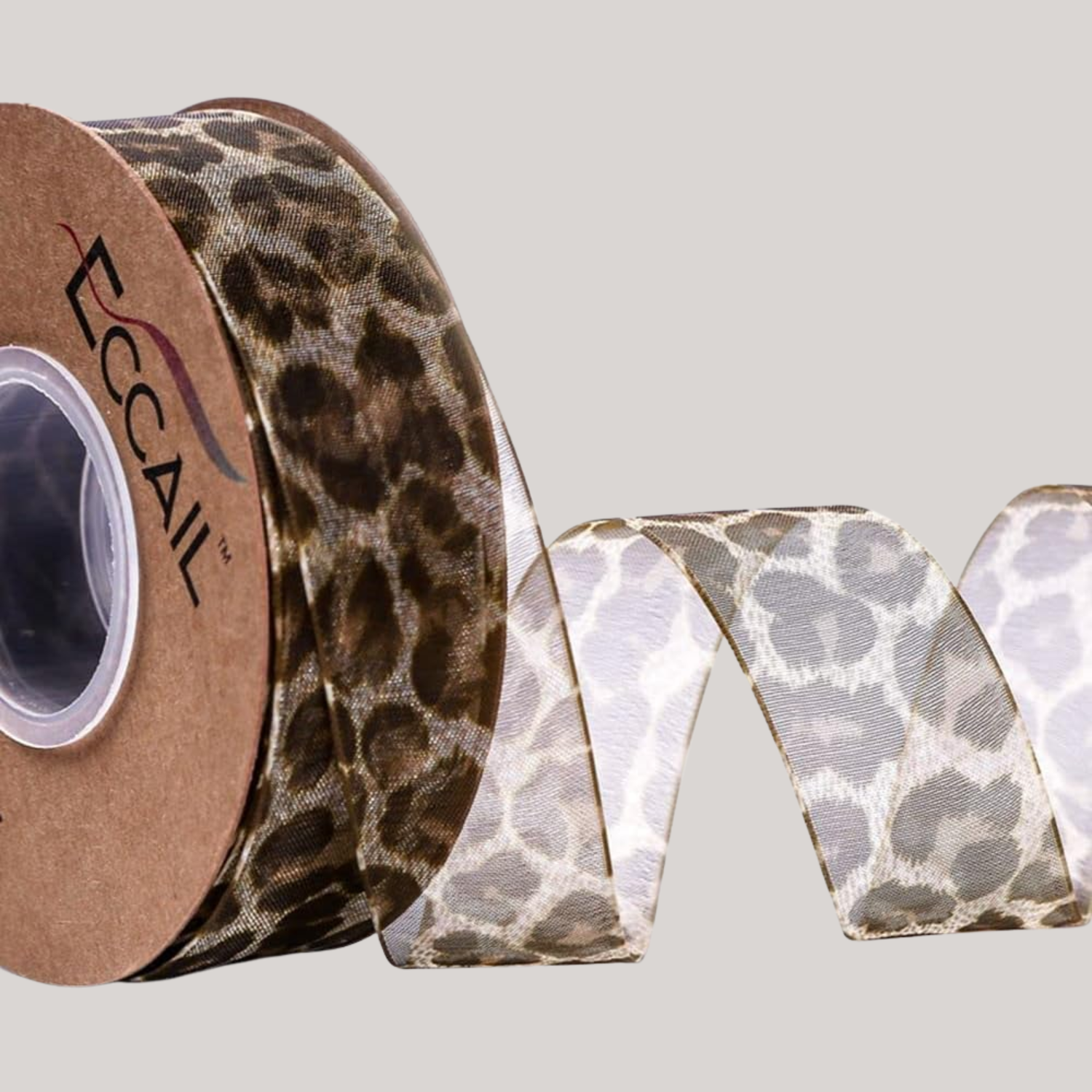 Leopard print ribbon